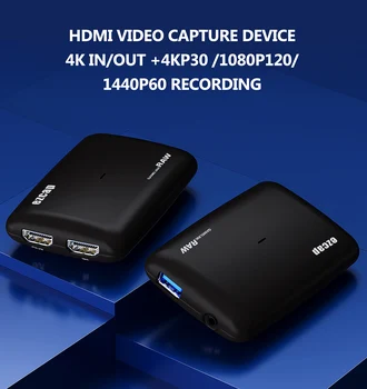 Ezcap321 4K 30 1080P 60FPS 120fps Full HD HDMI ja USB 3.0 Video Capture Kaart XBOX PS4 Lülita Mäng Salvestada Live Streaming Line