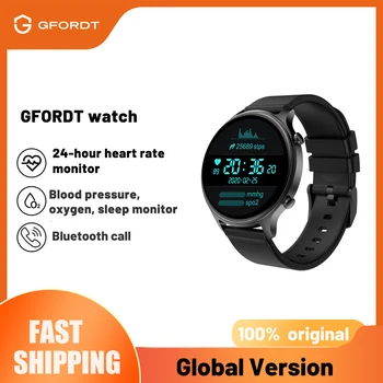 GFORDT Bluetooth Helistamine Smart Watch Mehed vererõhk Fitness Kellad Südame Löögisageduse monitor Veekindel Smartwatch Android ja iOS