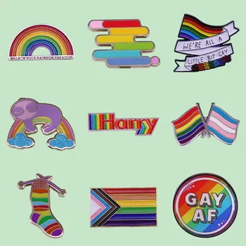 Hea Kvaliteediga Gay AF Emailiga Rinnamikrofon Pin-Nupule, Rainbow Lipu Sõle LGBTQ Uhkus Pääsme Ehted Kingitus Sõpradele Hulgimüük