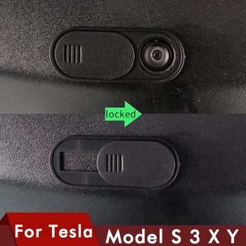 Heenvn Uus Model3 Veebikaamera Kaas Tesla Model 3 2022 Kaamera eraelu Puutumatuse Kaas Tesla Model Y S X Auto Dekoratiivsed aksessuaarid