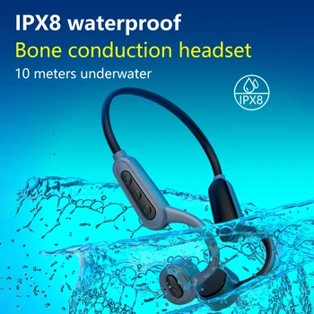Ipx8-ga-Veekindel Ujumine Kõrvaklapid Luu Juhtivus 5.0 Bluetooth Juhtmevaba Peakomplekt, 16GB, MP3 Heli Muusikapleier Sport Kõrvaklapid