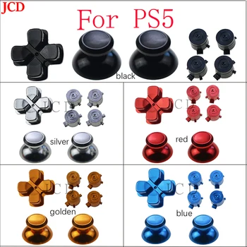 JCD 1set PS5 Metall Alumiinium Nupud Thumbsticks Analoog-Grip & Action Bullet Nupud & Suunas, D-pad Võtmed PS5 Töötleja