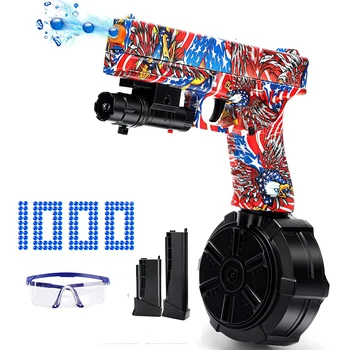 JM X2 Glock Elektrilised Geel Blaster Mänguasi Relv Relva Automaatne Plartsutama Pall Väljas Laskmine Paintballi Püstol Airsoft Lastele Kingitus