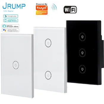 JRUMP MEILE Wifi Smart Touch Lüliti tulede Lüliti Koos Juhtmeta Kaugjuhtimispult Seina Lüliti hääljuhtimine koos Alexa Echo Google Kodu