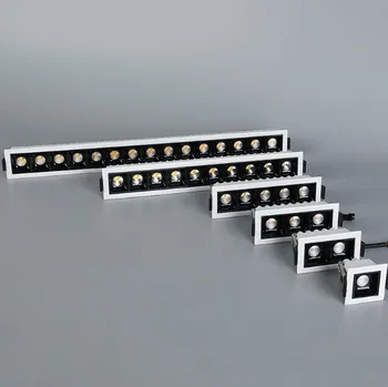Juhitava LED Allvalgusti Kohapeal Kerge joon valguse baar loominguline lineaarne pikad ribad CRI 92 elutuba koridor kerge Süvistatavad Valgus