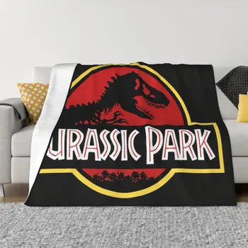 Jurassic Park Ultra-Pehme Fliis Viska Tekk Soe Flanell Sci Fi Dinosaurus Tekid jaoks Voodipesu Kodus Diivanil voodikatted (Päevatekid)