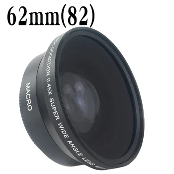 Kaamera Filtrid 62mm 0.45 X lainurk Objektiiv Koos Makro Converter 0.45 X Adapter Resolutsioon Deluxe Digital Objektiivid DSLR Kaamera