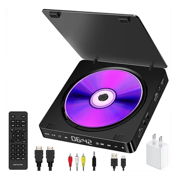 Kaasaskantav DVD/VCD Mängija, Hifi Stereo Kõlarid 1080P Multifunktsionaalne Mini Cd-Mängija Walkman-Audio-Video-Player-EU Pistik