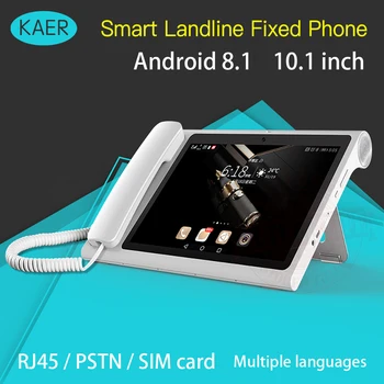 Kaer Smart 4G Traadita 10.1 Tolli Suur Ekraan, Android Telefoni 8.1 Rahvusvaheliselt Keele ja Rakenduste Kaugjuhtimispult Smart Telefon