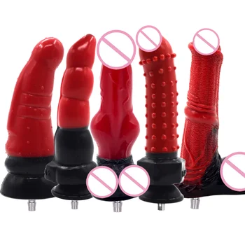 KARM LOOM Punase Silikoonist Dildo jaoks VAC-U-LOCK Sex Machine Täiskasvanud Masturbatsioon Realistlik Suur Dildo Sugu Toote Naistele ja Meestele