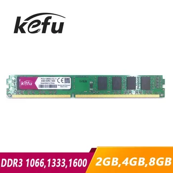 KEFU Mälu RAM DDR3 2GB 4GB 8GB 1066mhz 1333mhz 1600MHZ PC3-8500 PC3-10600 PC3-12800 Lauaarvuti RAM Mälu Memoria DIMM 4G 8G
