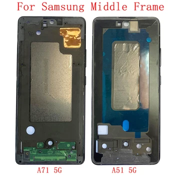 Keskmine Raam, LCD Bezel Plaat Paneel, Šassii Korpus Samsung A71 5G A716 A51 5G A516 Telefon Metallist Lähis Raami Osade Remont