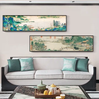 Kodu Kaunistamiseks Maali Print Lõuend Seina Art Pilte Square Plakat Õli Raamimata Joonised Xue Liang talumaja Hiina Stiilis
