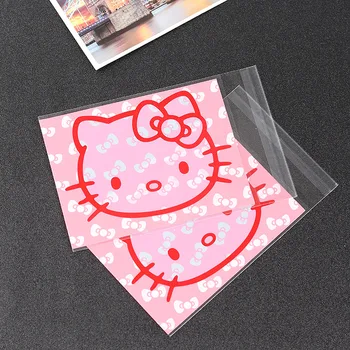 Kohapeal OPP isekleepuvad horisontaalne pink cat pea cartoon kingikoti candy biskviit toidu kott Šokolaadi käsitsi valmistatud seep pakend