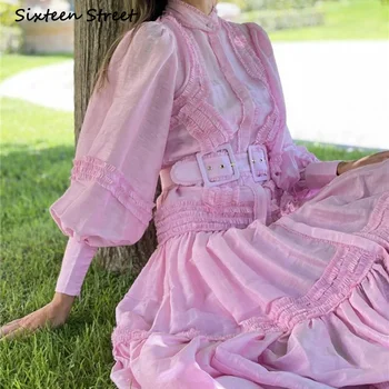 Korea Fashion Stiilne Disain Maxi Kleidid Naistele prantsuse Daamid Luksus Pika varrukaga, kanna Ühe Karavan Vestido De Mujer Elegantne Y2k
