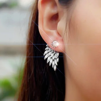 Korea Fashion Uus Ingel Tiivad Kõrvarõngad Komplekt Naistele Isiksuse Augustatud Kõrvarõngad Trend 2021 Grunge Kõrvarõngad Hulgimüük