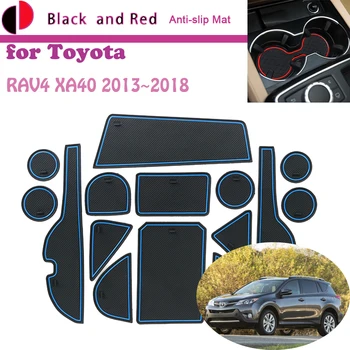 Kummi Ukse Groove Matt Toyota RAV4 XA40 2013~2018. aastani 2014 2015 topsihoidja Padi Värava Ava Diplomeeritud Tolmu-tõend Kleebis Auto Pad