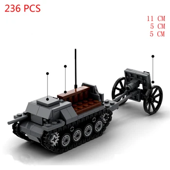 kuum sõjalise WWII Tehnoloogia, T-20 traktori paagi GAZ UAZ sõidukite Nõukogude Armee sõja relvad mudel tellised, ehitusplokid mänguasjad kingitus