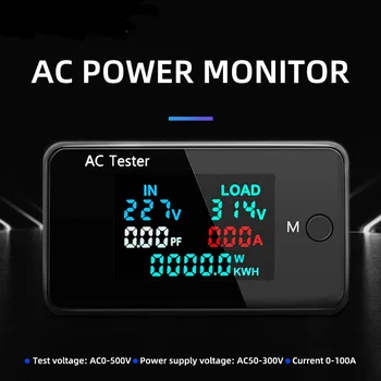 KWS-AC305 Dual Pinge, Voltmeeter 6 1 AC Wattmeter 50-300V 0-100A Digitaalse Ampermeter Elektri-Meter Power Detektor