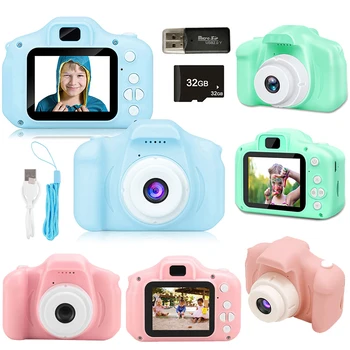 Lapsed Kaamera Mänguasjad Mini HD Digital Video Selfie Kaamerad Kaasaskantav Outdoor Photography Hariduslik Mänguasi Lastele jõulukinke