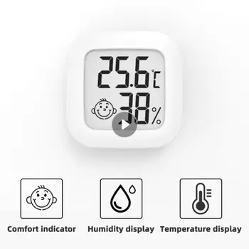 LCD Digitaalne Termomeeter Hygrometer Mini Elektrooniline Temperatuuri Andur Õhuniiskuse Mõõtja Kodus ilmajaamas Sise-Tuba Tööriist