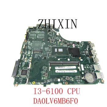 Lenovo V310-15ISK/IKB V510-15IKB/ISK E52-80 sülearvuti emaplaadi I3-6006U CPU DA0LV6MB6F0 RAM 4GB emaplaadi kogu katse