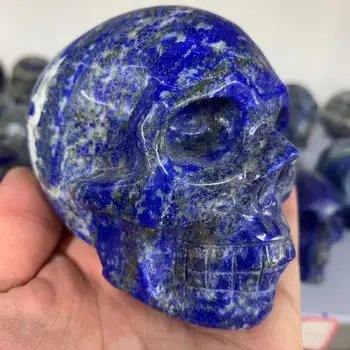 Looduslikult Kaunis Lapis Lazuli Kivi, Luu Vaimu Meditatsiooni Kivi Nõidus Kolju Kivi Feng Shui Crystal Majapidamis-Kaunistused
