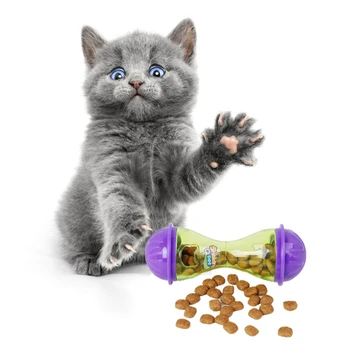 Loominguline Lemmikloomade Kasside Interaktiivne Mänguasi, Pall Lekke Investor Kitty Cat Toidu Söötmine Ravida Palli Aeglane Sööda Pet Mängib Koolitus Mänguasjad