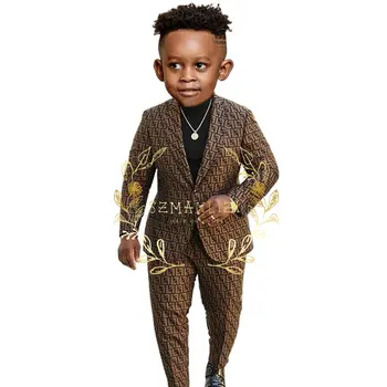 Luksus Ametlik Lapse Hooldajat Tuxedos Notached Rinnamikrofon Poiste Ülikonnad, mis on Mõeldud Pulm Lapsed Kostüüm Pool Kleit Homme ( jope+Püksid)