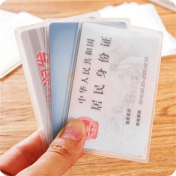 Läbipaistev 10tk Jäätunud ID-Kaardid Katavad Krediitkaardi Omanik Reisi Pileti Omanikele Panga Kaart Veekindlad Kotid Kaitsta 9.6*6cm