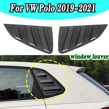 Läikiv Must VW Volkswagen Polo 2019 2020 2021 Küljel Lõhik Taga Akna Kühvel Ventilatsioonirest Katiku Kleebisega Katta Sisekujundus Car Styling
