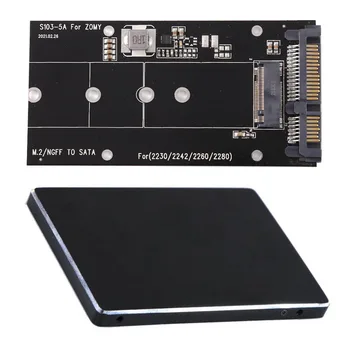 M. 2 NGFF Msata SSD SATA 3.0 2.5 Adapter M2 PCI SSD Converter Trassi Kaardile Lisada Mälukaart kuni 6Gps B Võti 2230/2242/2260/2280