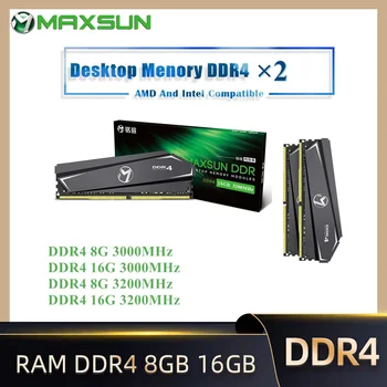 MAXSUN RAM DDR4 8GB 16GB Mälu 3200MHz Eluaegne Garantii Memoria Oinad DDR4 1.2 V 288Pin Liidese Tüüp Desktop Dimm