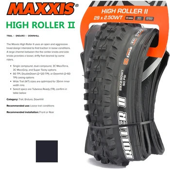 MAXXIS HIGH ROLLER ⅱ 29er MTB Rehv 29x2.50WT 29x2.30 Jalgratta Rehvi 27.5x2.50WT 27.5x2.40 27.5x2.30 Bike pneu aro 29 mtb tubeless
