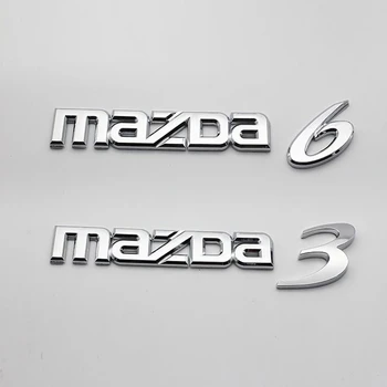 MAZDA 2 3 6 algne kiri, auto kleebis, logo Mazda 2 3 6 keha muudetud tarvikud pagasiruumi saba taga teenetemärgi decal