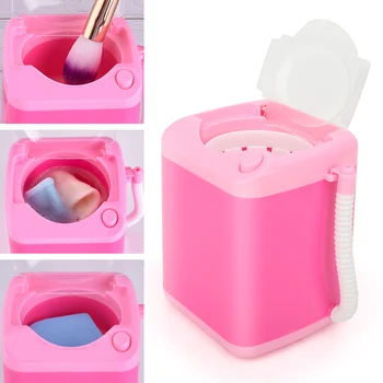 Mini Makeup Brush Cleaner Seade Plastist Elektrilised Automaatse pesumasina Võlts Ripsmed Sponge Puhastus Mänguasjade jaoks Tüdrukud, Daamid