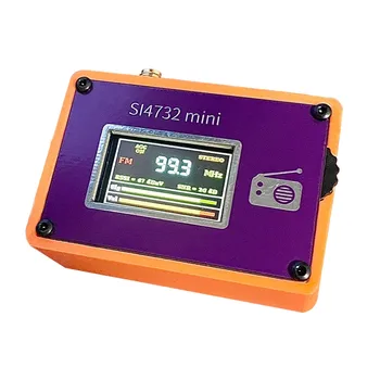Mini Si4732 Raadio Vastuvõtja FM-AM SSB CW RDS + OLED ++Aku + Kõlar + 3D Print Juhul 150khz-30Mhz 64Mhz-108Mhz