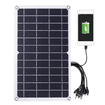 Mini Solar Panel Kaasaskantav Päikesepaneelid Telkimine 5V Päikese Jõul Laadija Mobiiltelefonide Power Bank Telkimine Tuled Ip65