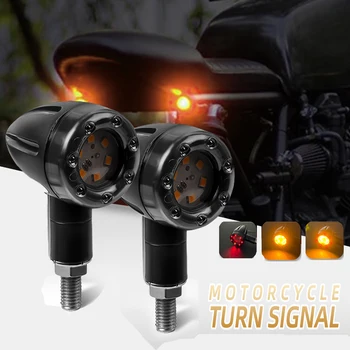 Mootorratta LED-Mini suunatule Bullet Moto Näitajad Stop Light led 12V Sobib Harley Chopper Mootorratas Roller