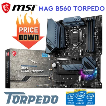 MSI MAG B560 TORPEEDO LGA1200 Emaplaadi Toetus 10.-Gen 11.-Gen Intel CPU DDR4 128GB PCI-E 4.0 Intel B560 Mängude Mainboard