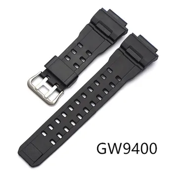 Must Vaik Asendamine Watch Band Rihma Casio G-Shock GW-9400 gw9400 Sport Veekindel Watchband Käevõru Tarvikud