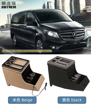mõeldud Mercedes-Benz V-Klass (V250d) 2014-2023 W447 auto taga kastis traadita kiire laadimine mobiiltelefoni laadimine USB-liides