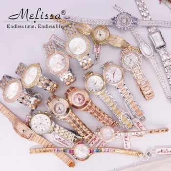 MÜÜK!!! Allahindlus Melissa Kristall Kive Lady Meeste -, Naiste-Jaapan Watch Mov ei Fashion Tundi Metallist Käevõru Tüdruku kinkekarbis