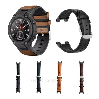 Nahast Silikoon Vaata Bänd Huami Amazfit T-Rex 2 Smart Watch Asendamine Käevõru Xiaomi Amazfit T-Rex Pro Watchbands