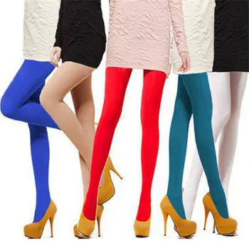 Naine Seksikas Retuusid Candy Värvi 120D Sukkpüksid Multicolour Velvet Püksid Liiga Naised Õmblusteta Pikad Sukad