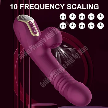 Naine Teleskoop Vajutame Imemiseks Vibraator Naine Võimas Wireless G-punkti Sex Machine Dildo Masturbador Sugu Mänguasi Naistele