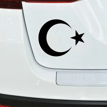 Naljakas riigivapp Türgi Moon & Star türgi Lipp Auto Kleebised Veekindel Kaitseraua Boot Kleebised PVC