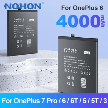 Nohon Aku Oneplus 6 Mobiiltelefoni Batarya jaoks Oneplus6 BLP657 Oneplus 5 5T 3 3T Asendamine Originaal Bateria Patareid