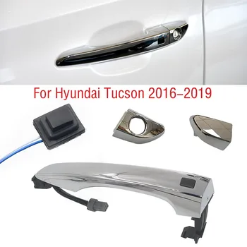 Näiteks Hyundai Tucson 2016 2017 2018 2019 Chrome ' i Ees Taga Välimine Ukse Käepide Kaas kaane Välimise Ukse Smart Key Käepide-Nupp
