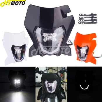 Näiteks KTM EXC XC-W XC-F 250 300 350 450 500 690 SMC Kuus Päeva Enduro Motokrossi LED Esi-Esitulede Dual Sport Dirt Bike Pea Kerge